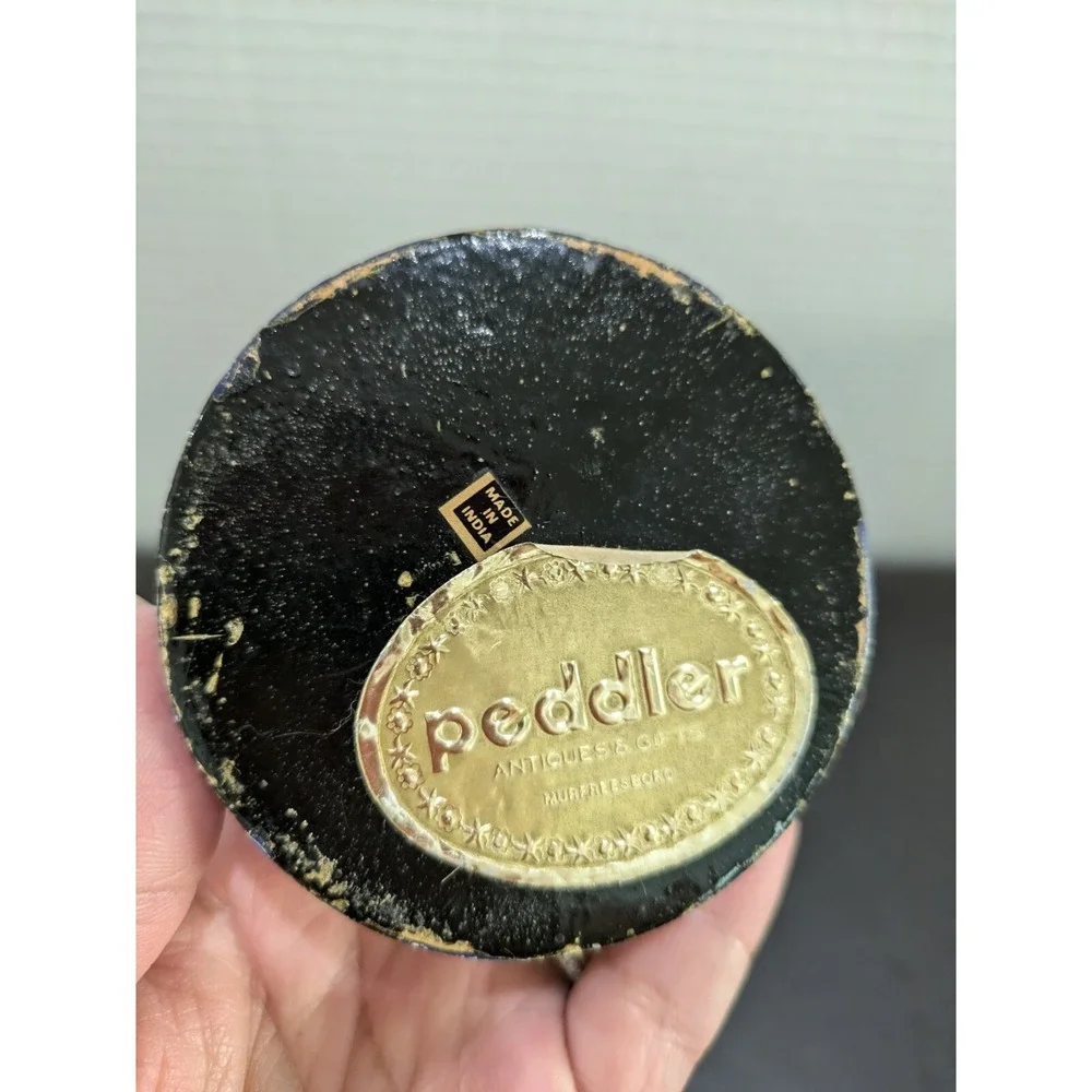 PEDDLER Paper Mache Unicorn Hand Painted Lacquered Trinket Box India‎